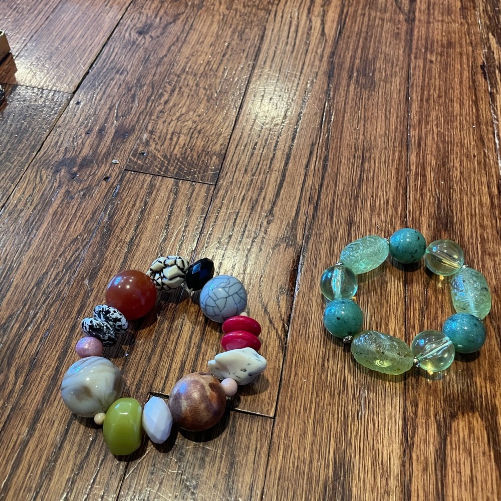 Chunky beaded elastic Bracelets